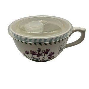Port Meiron Botanic Garden Jumbo Cup with Lid 20 Oz Cyclamen Motif Drinkware
